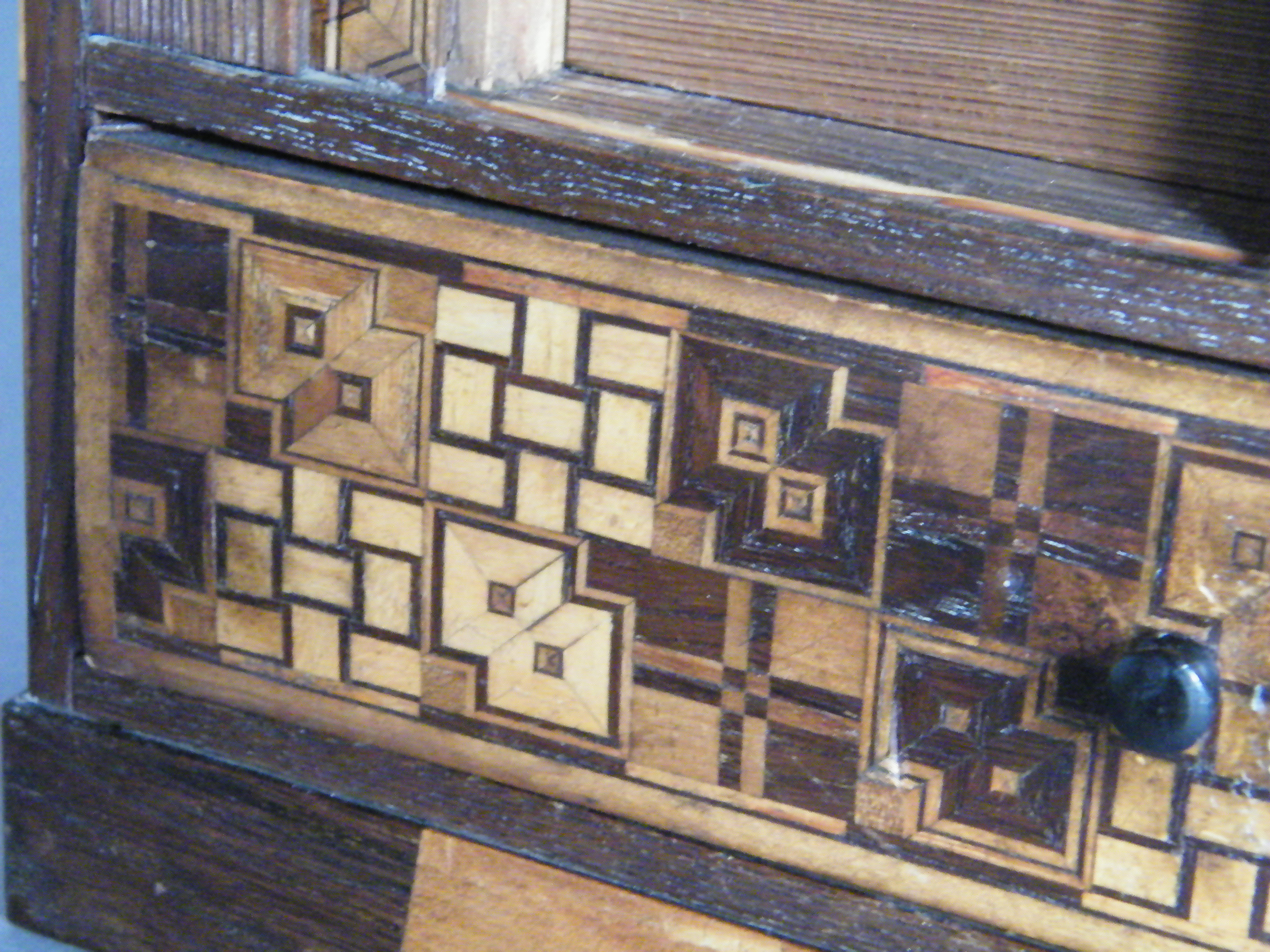 Japanese Export Marquetry Cabinet, Meiji Period (1868-1911) (item #1367358)